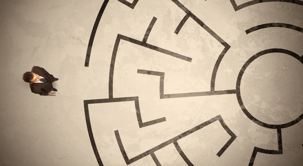 Sales Manager facing a maze.